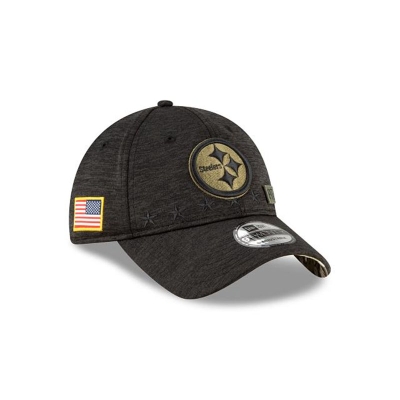 Pittsburgh Steelers Gorra | New Era NFL Salute To Service 9twenty Adjustable Cap Mexico - Negros